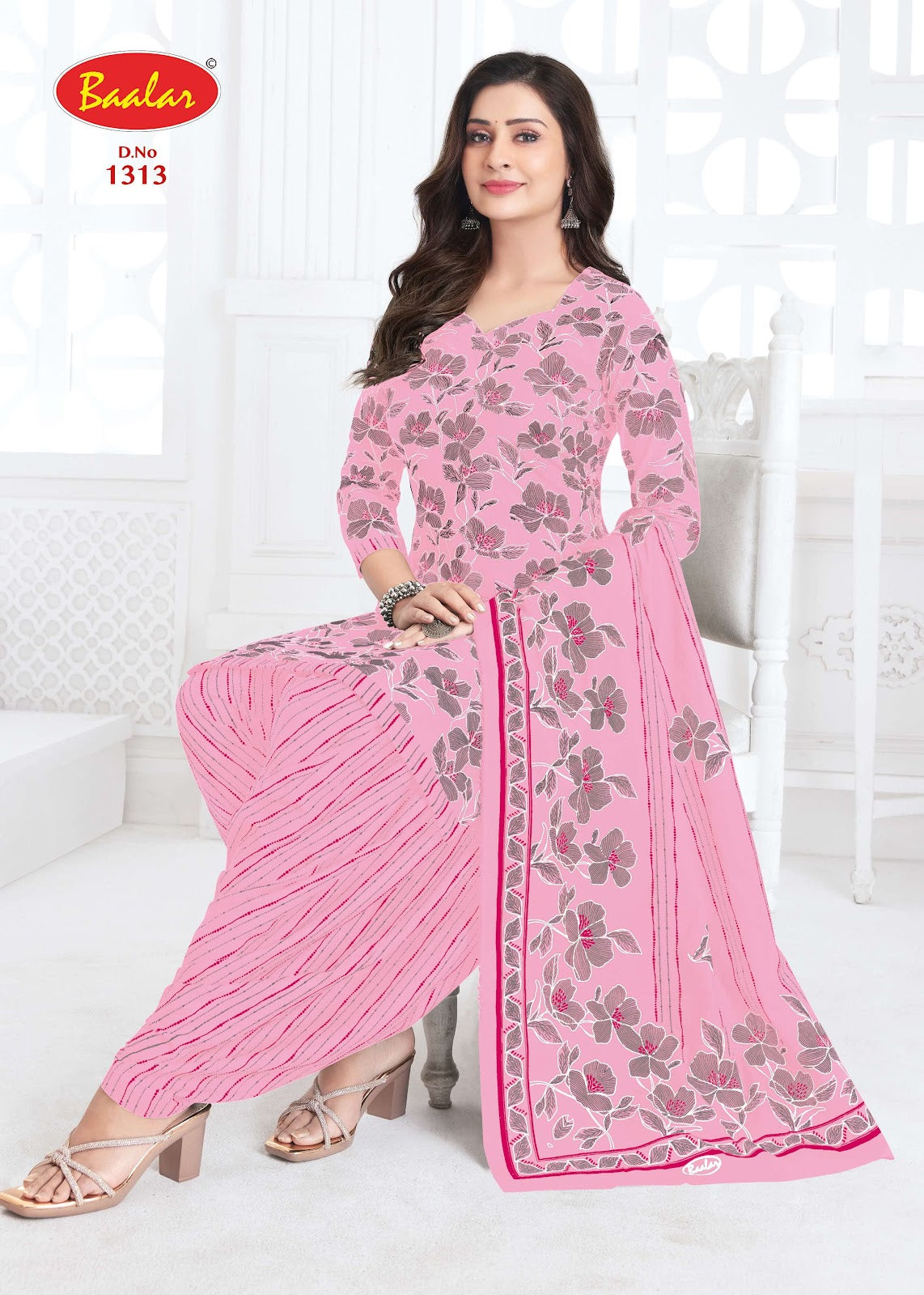 Cristal Vol 13 Baalar Cotton Dress Material Wholesaler