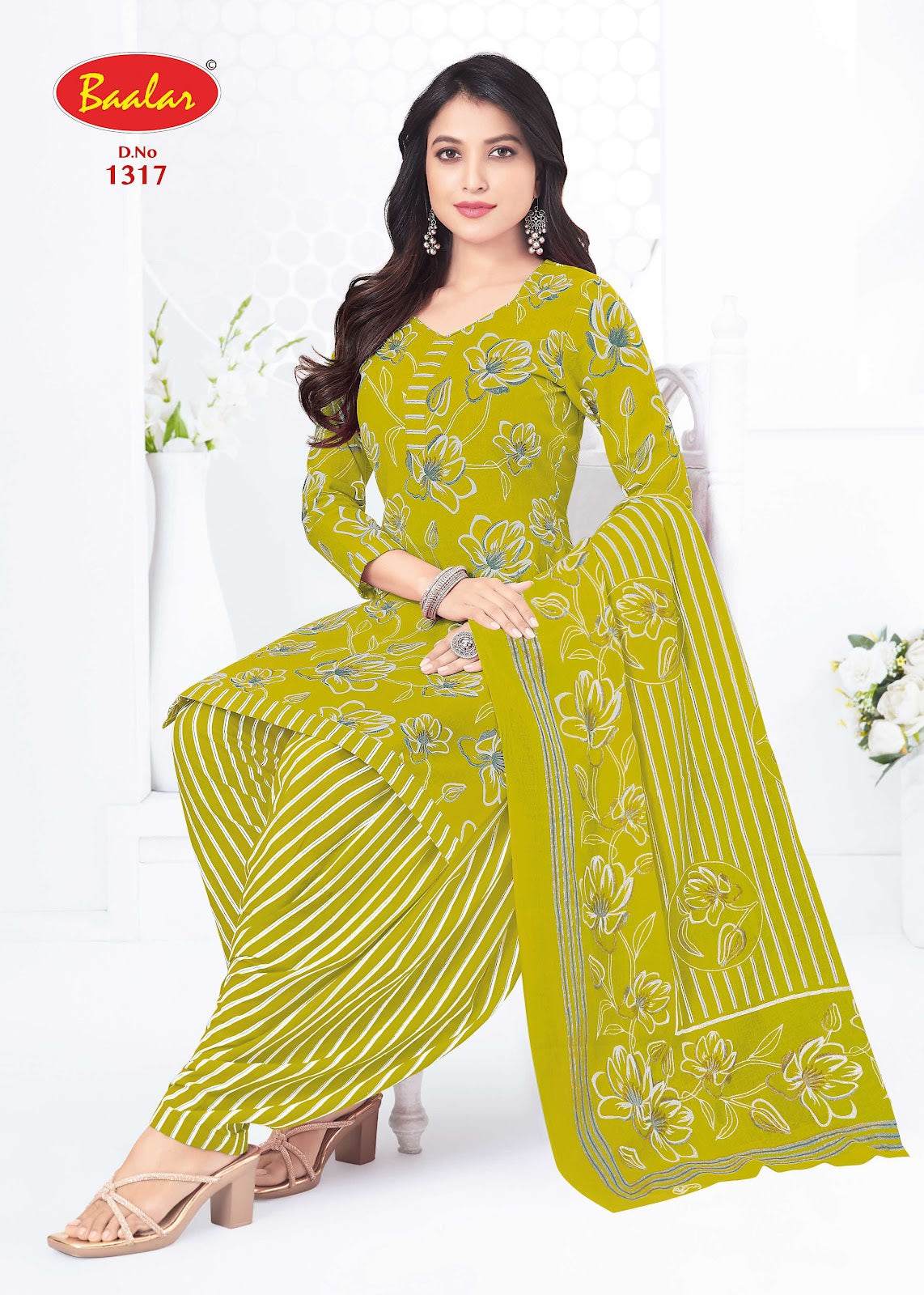 Cristal Vol 13 Baalar Cotton Dress Material Wholesaler