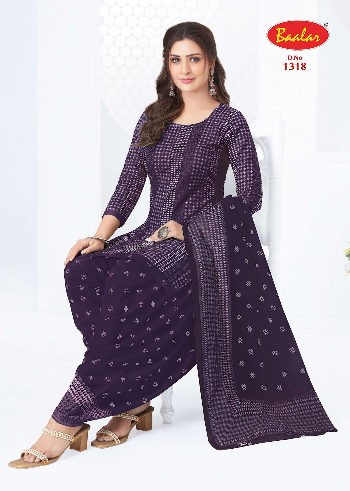 Cristal Vol 13 Baalar Cotton Dress Material Wholesaler