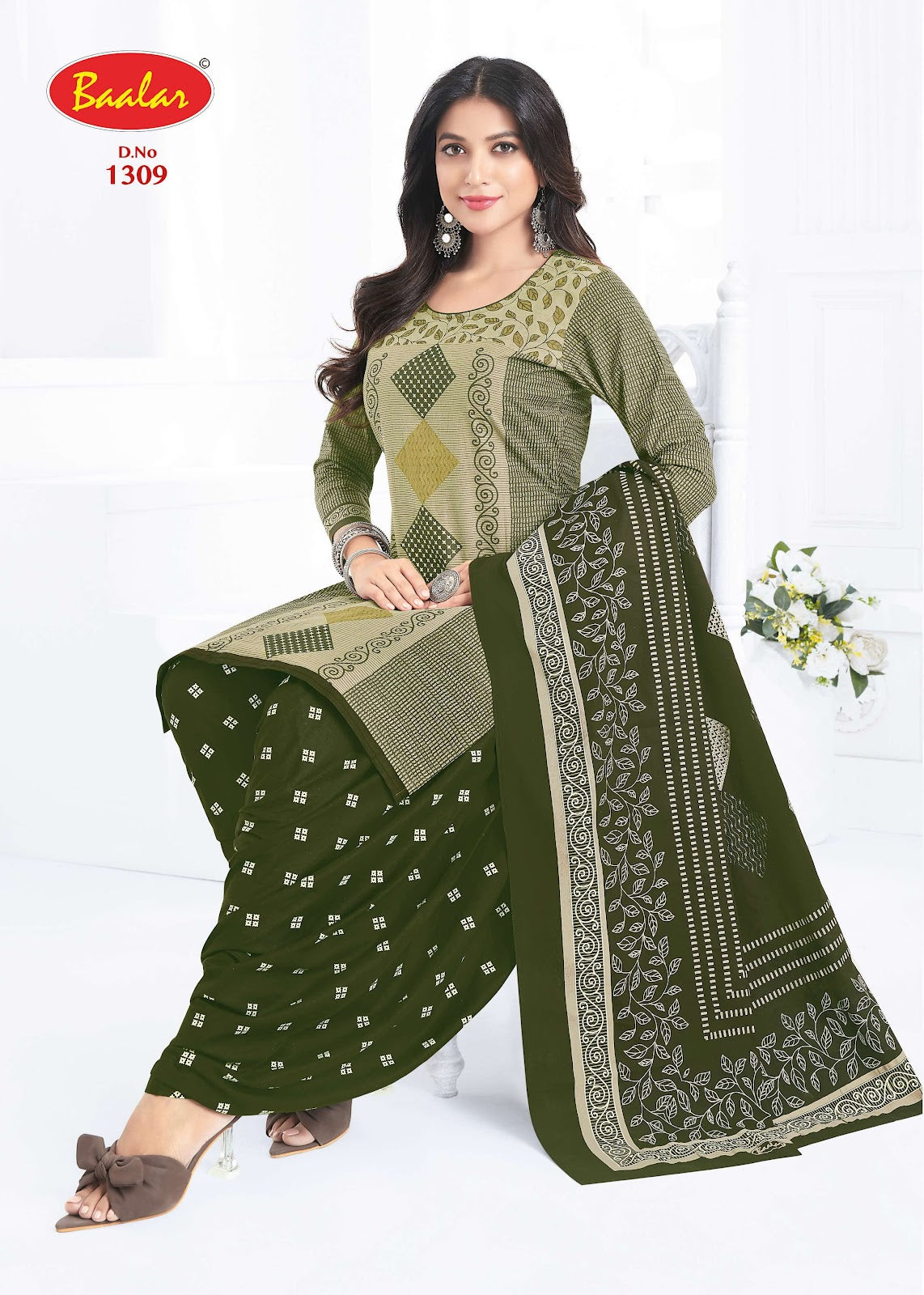 Cristal Vol 13 Baalar Cotton Dress Material Wholesaler