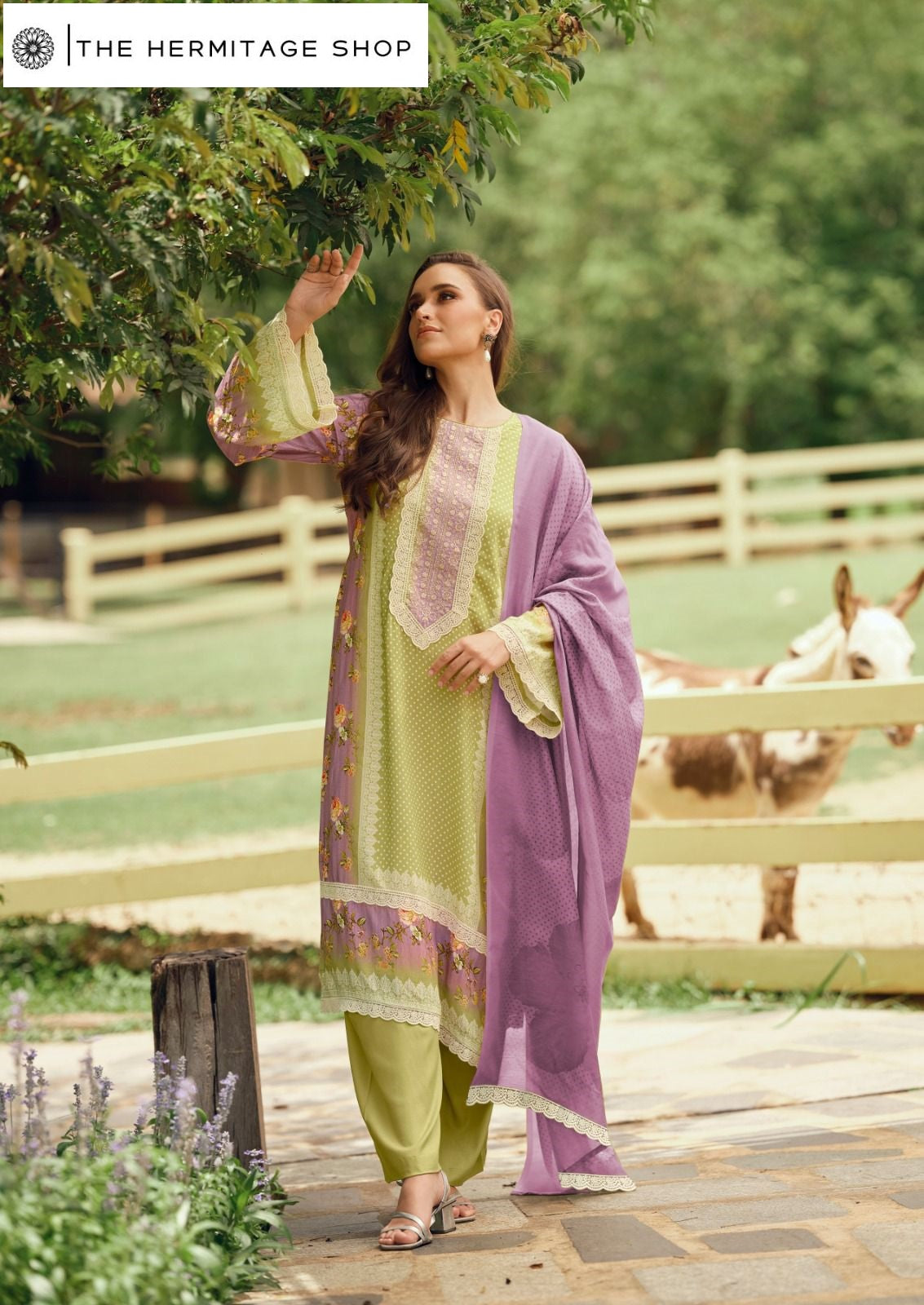 Cross Stitch The Hermitage Shop Lawn Cotton Karachi Salwar Suits Supplier Gujarat