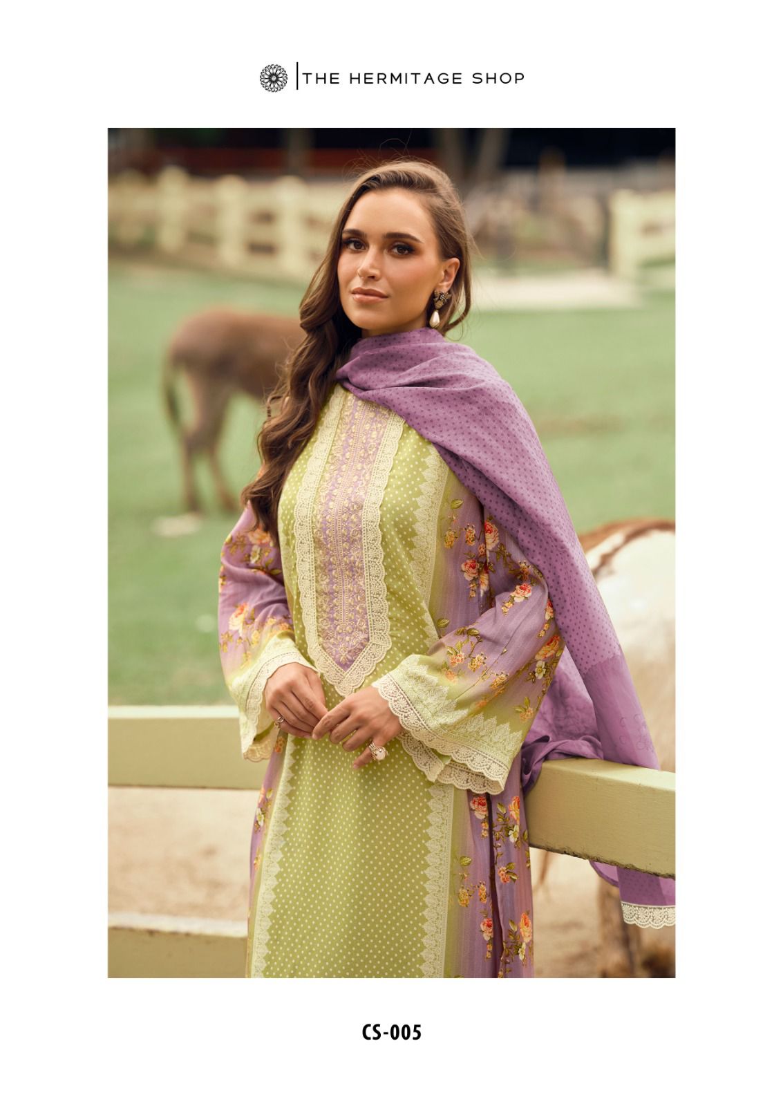 Cross Stitch The Hermitage Shop Lawn Cotton Karachi Salwar Suits Supplier Gujarat
