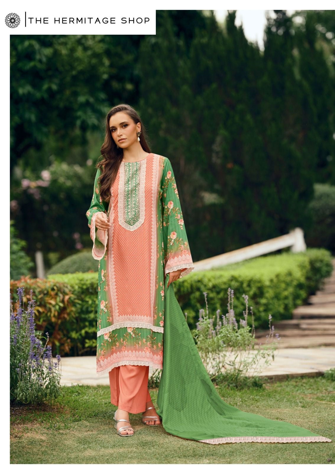 Cross Stitch The Hermitage Shop Lawn Cotton Karachi Salwar Suits Supplier Gujarat