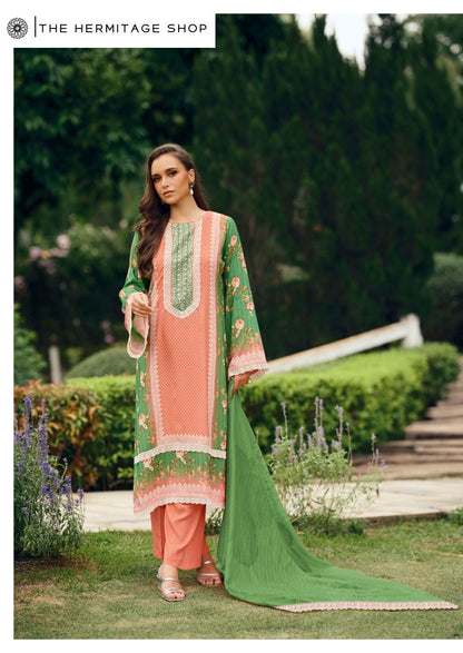 Cross Stitch The Hermitage Shop Lawn Cotton Karachi Salwar Suits Supplier Gujarat