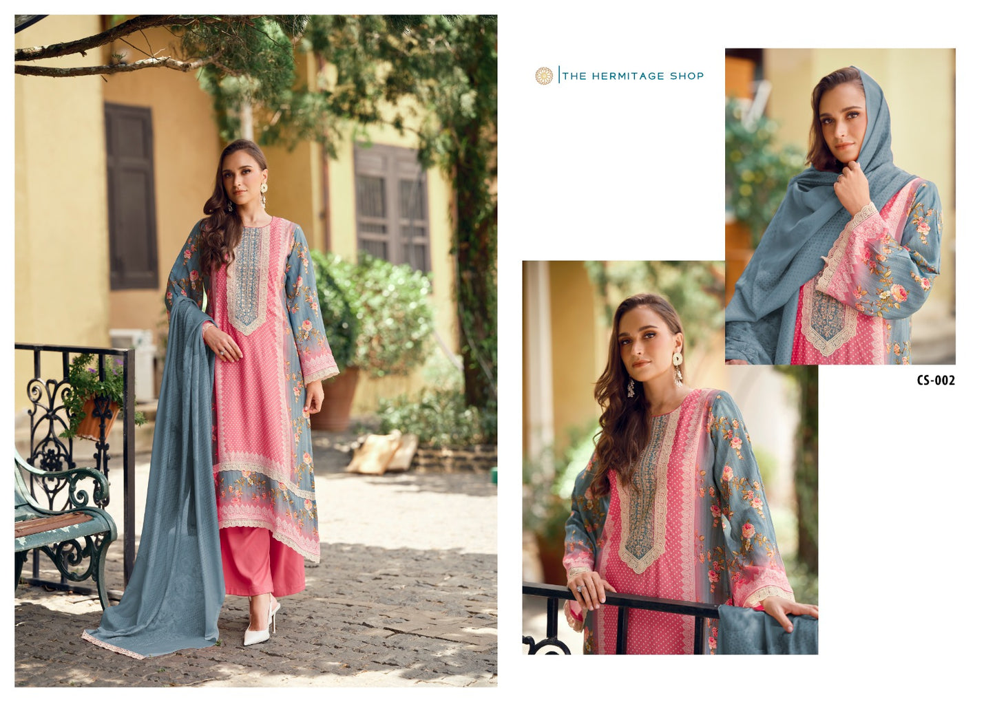 Cross Stitch The Hermitage Shop Lawn Cotton Karachi Salwar Suits Supplier Gujarat