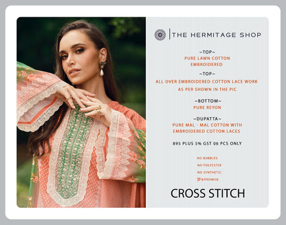 Cross Stitch The Hermitage Shop Lawn Cotton Karachi Salwar Suits Supplier Gujarat