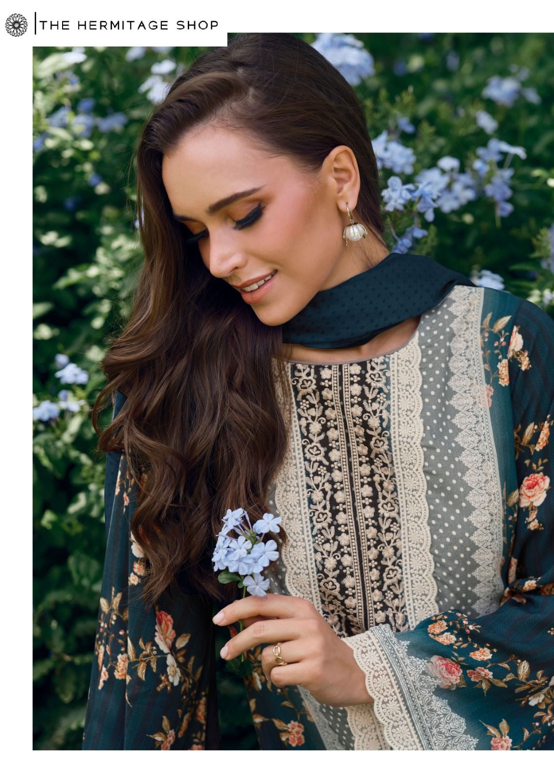 Cross Stitch The Hermitage Shop Lawn Cotton Karachi Salwar Suits Supplier Gujarat