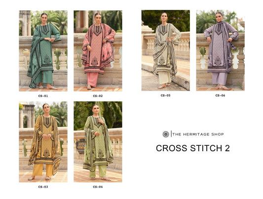Cross Stitch Vol 2 The Hermitage Shop Viscose Karachi Salwar Suits Wholesale