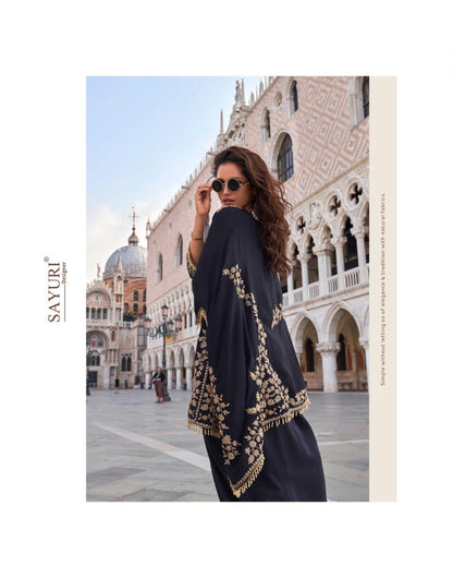 Crown Sayuri Crepe Indo Western Pair Exporter Gujarat