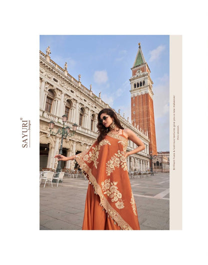 Crown Sayuri Crepe Indo Western Pair Exporter Gujarat