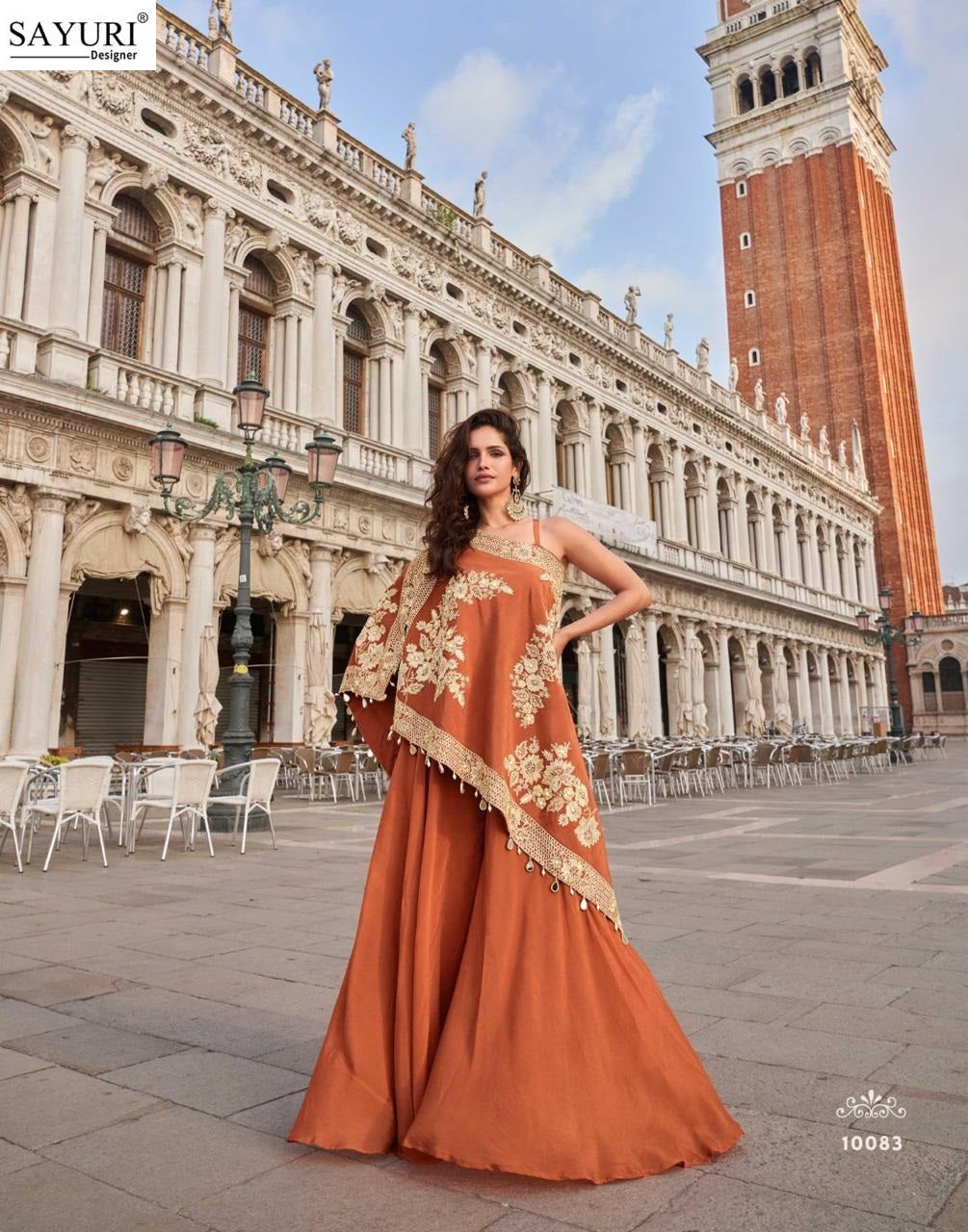 Crown Sayuri Crepe Indo Western Pair Exporter Gujarat