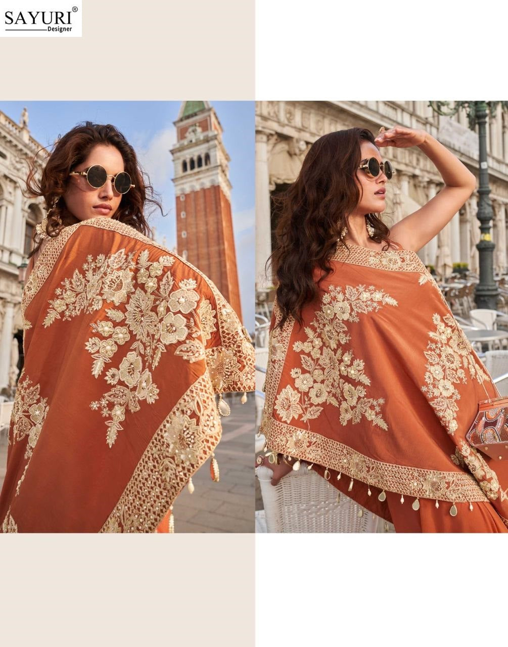 Crown Sayuri Crepe Indo Western Pair Exporter Gujarat