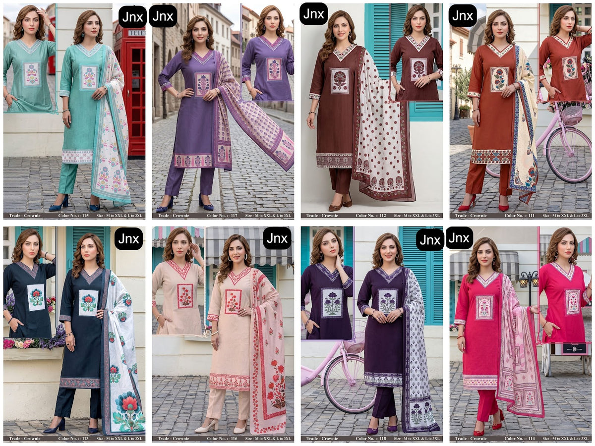 Crownie Jnx Vertican Readymade Pant Style Suits Supplier