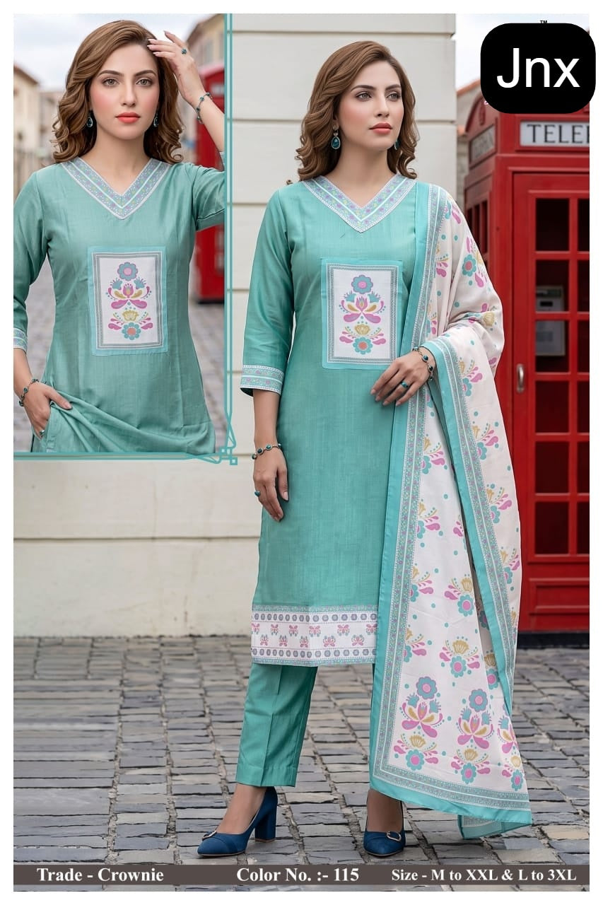 Crownie Jnx Vertican Readymade Pant Style Suits Supplier