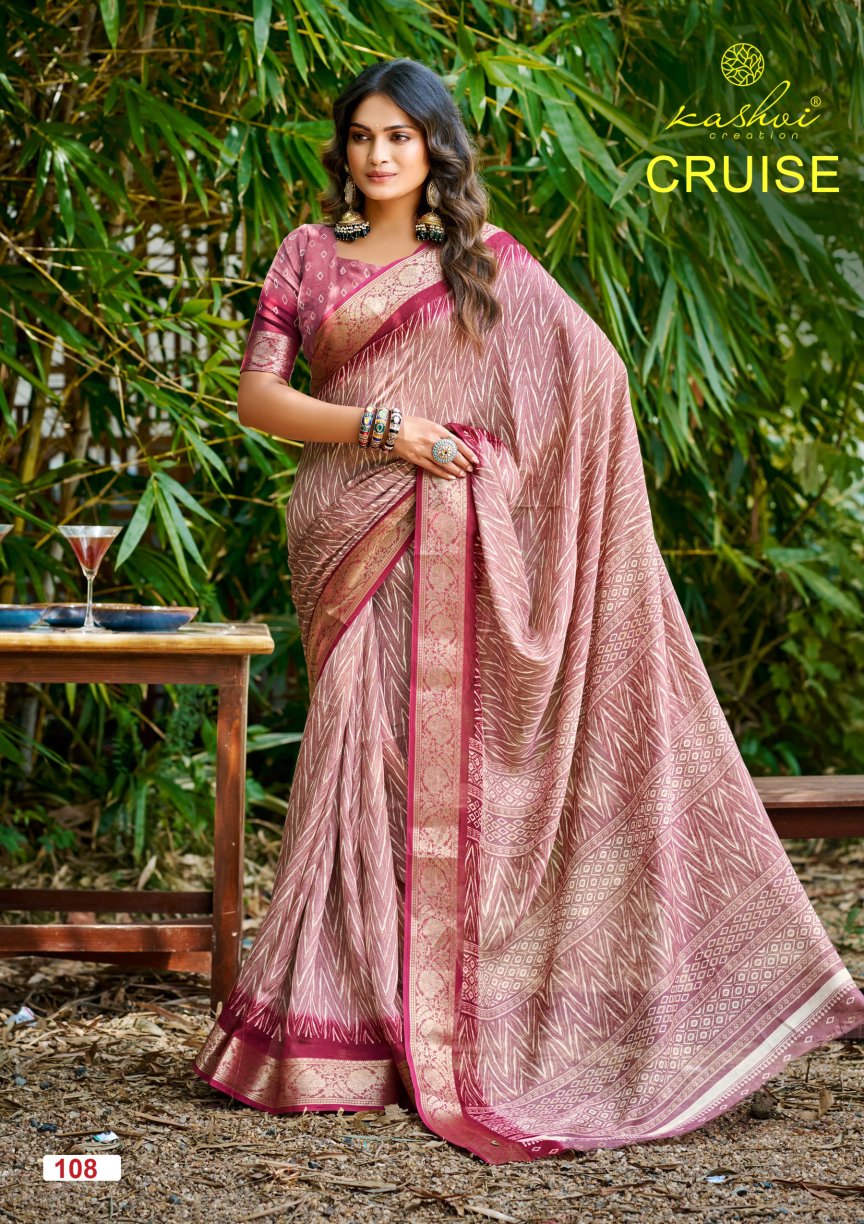 Cruise Vol 1 Kashvi Creation Silk Sarees Exporter India