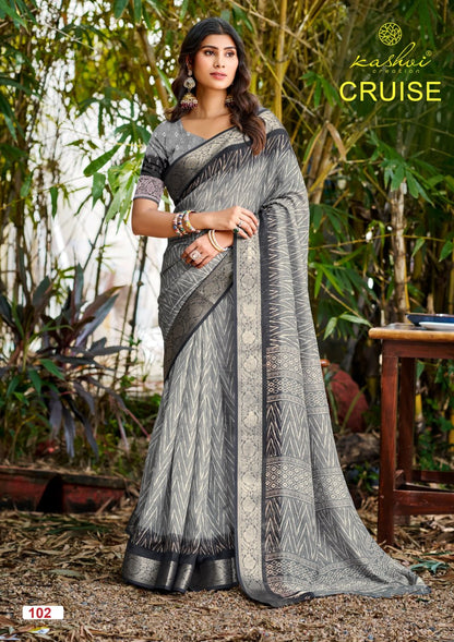 Cruise Vol 1 Kashvi Creation Silk Sarees Exporter India