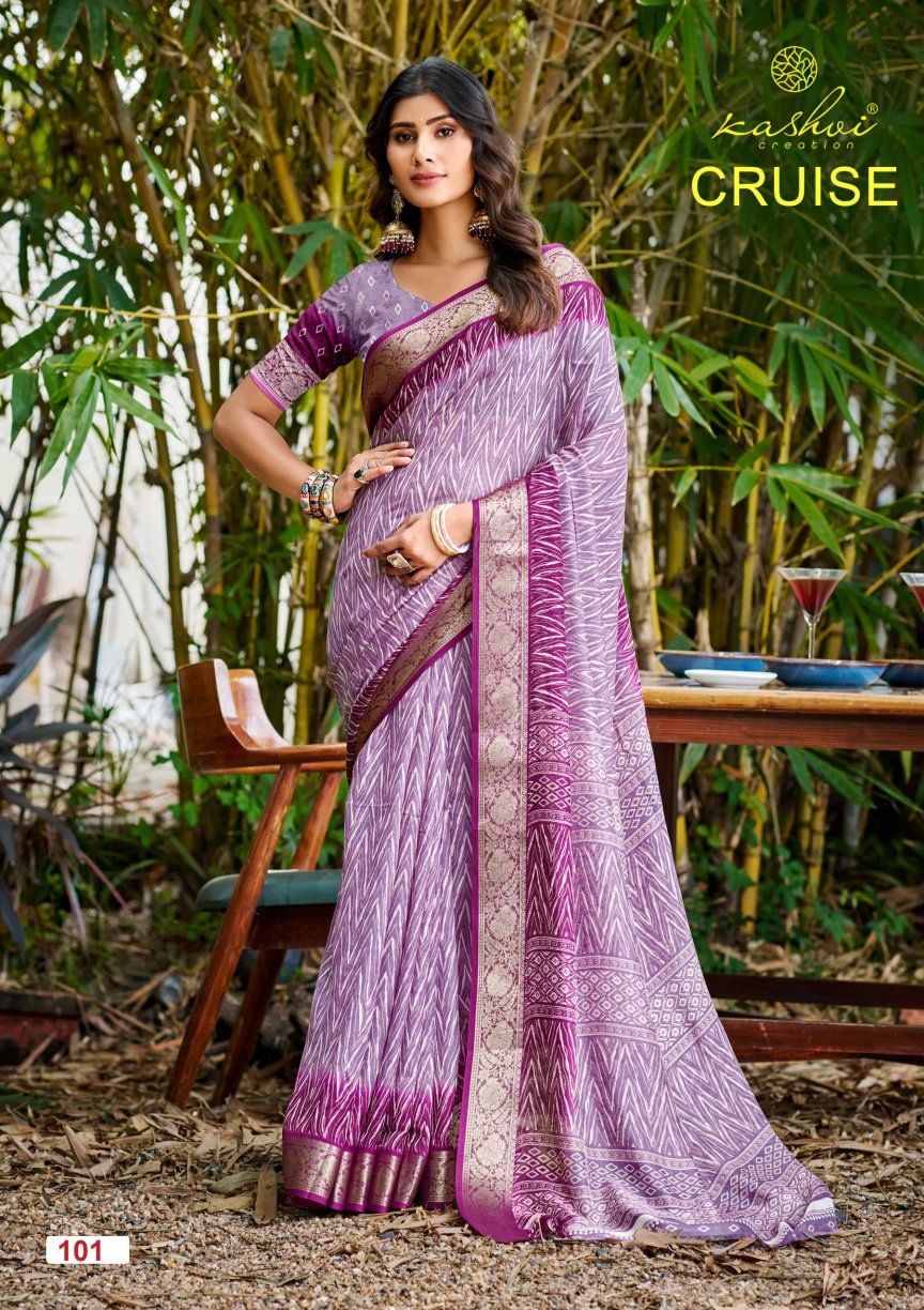 Cruise Vol 1 Kashvi Creation Silk Sarees Exporter India