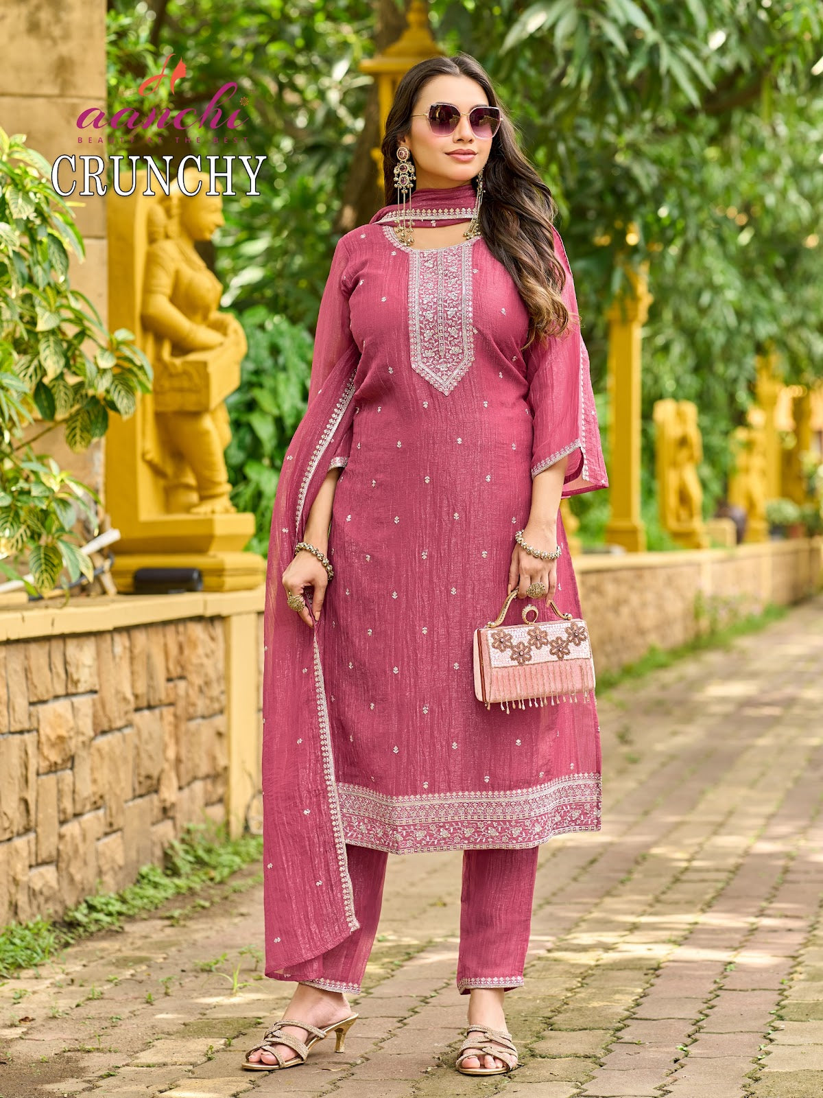 Crunchy Aanchi Readymade Pant Style Suits Exporter Gujarat