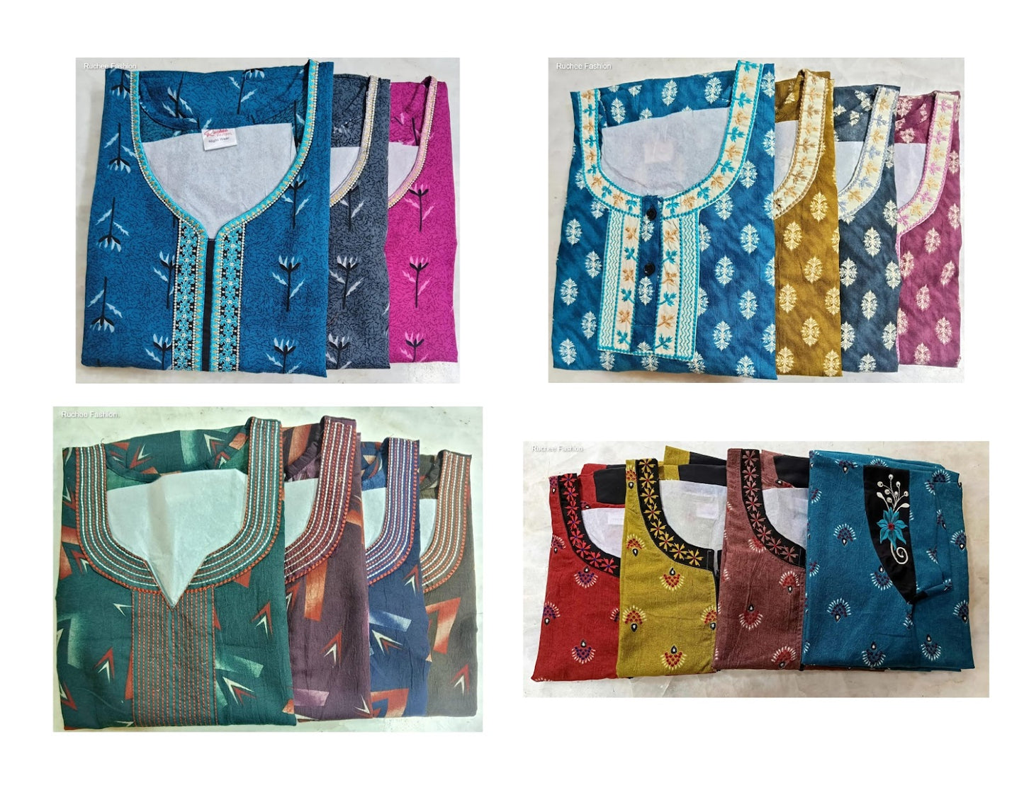 Crush 050525 Ruchee Fashion Night Gowns Wholesale Rate