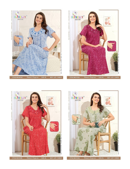 Crush 070725 Belly Lizzy Bizzy Night Gowns Exporter Gujarat