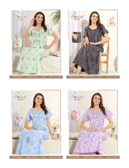 Crush 070725 Belly Lizzy Bizzy Night Gowns Exporter Gujarat