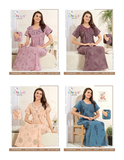 Crush 070725 Belly Lizzy Bizzy Night Gowns Exporter Gujarat