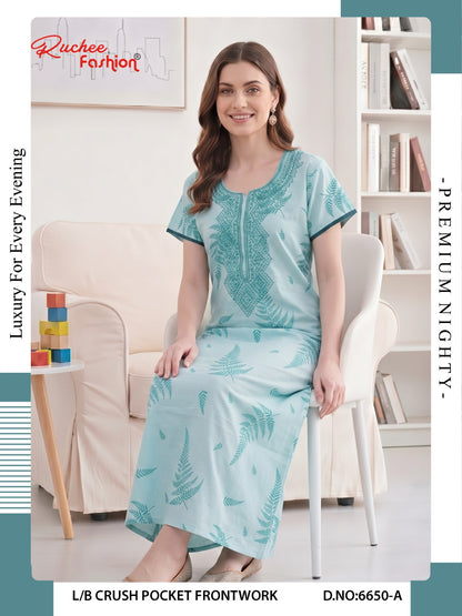 Crush 0809 Ruchee Fashion Night Gowns Exporter