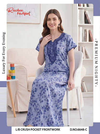Crush 0809 Ruchee Fashion Night Gowns Exporter