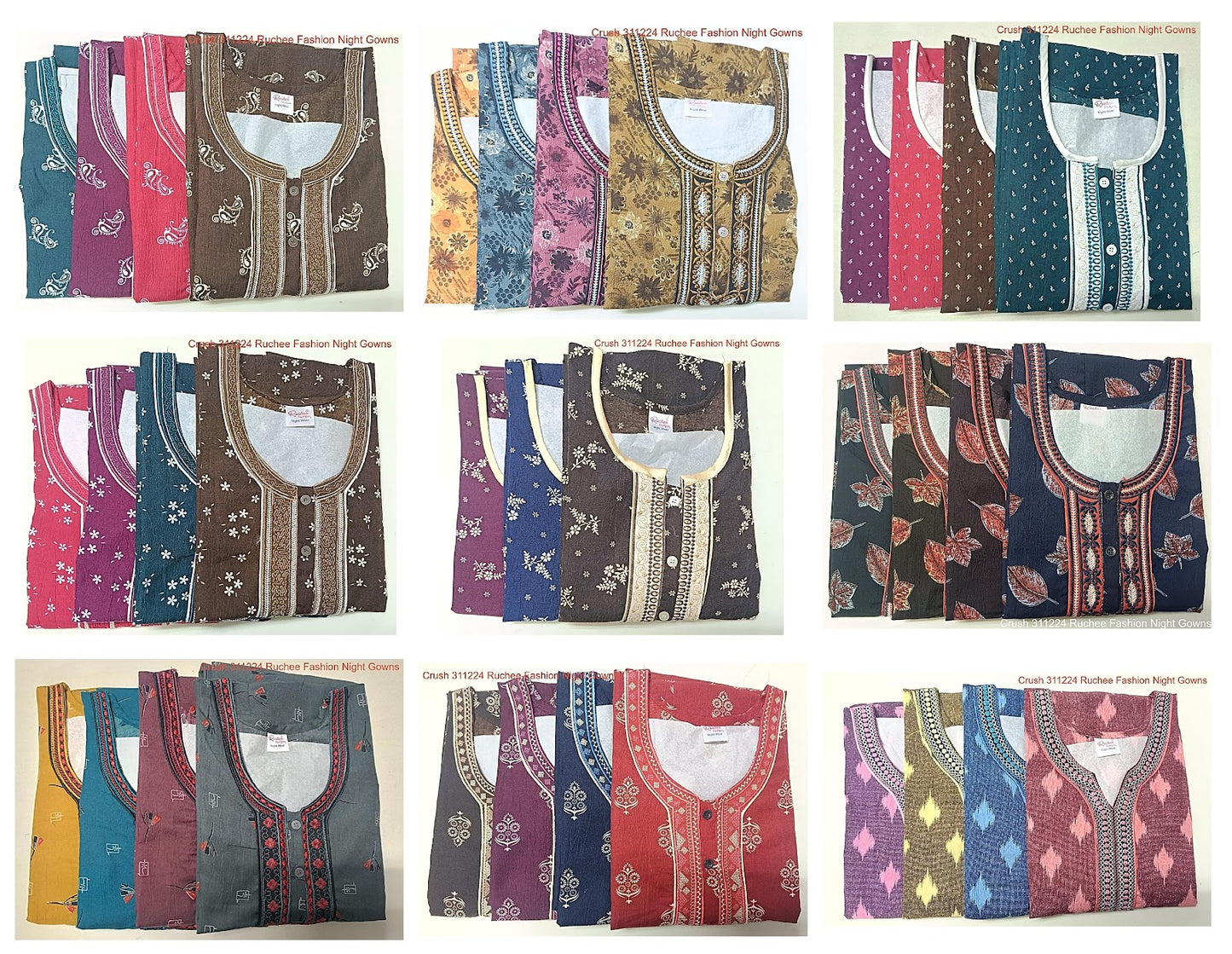 Crush 311224 Ruchee Fashion Night Gowns Manufacturer Gujarat