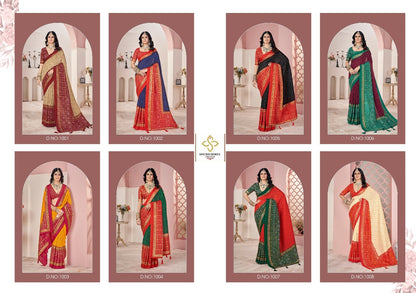 Crush 4 1001 To 1008 Shubh Shree Tussar Silk Sarees Wholesale Price