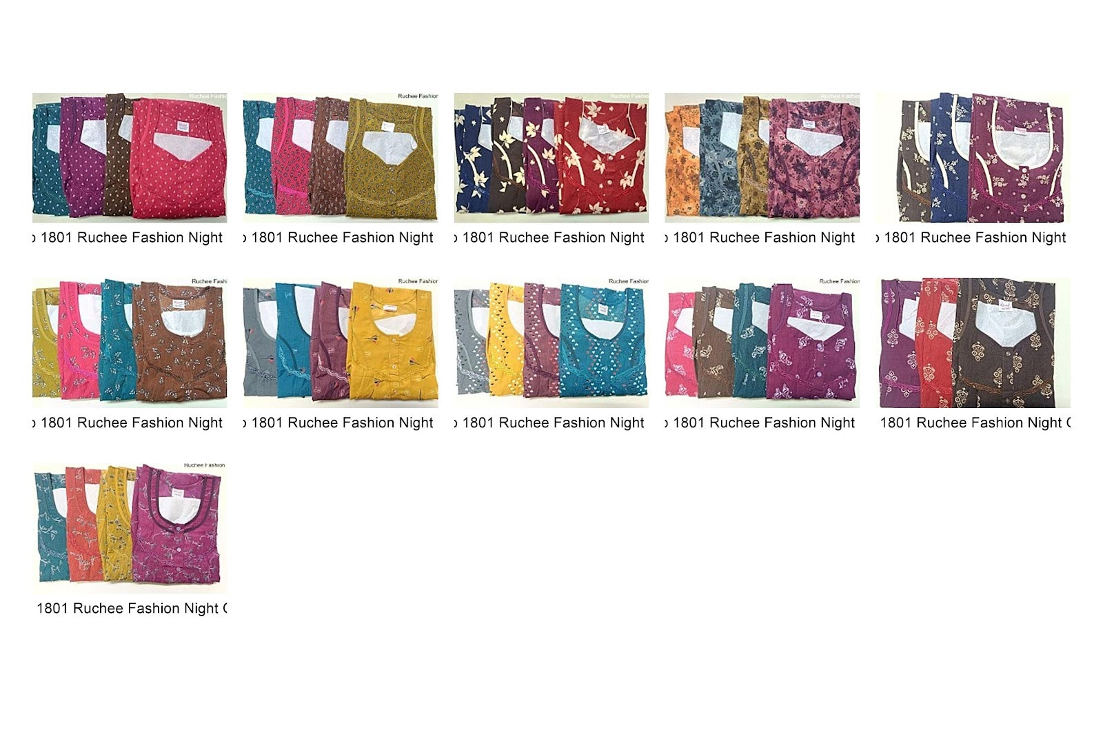 Crush Gpo 1801 Ruchee Fashion Night Gowns Exporter Ahmedabad