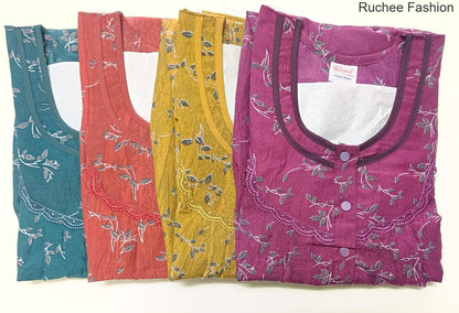 Crush Gpo 1801 Ruchee Fashion Night Gowns Exporter Ahmedabad