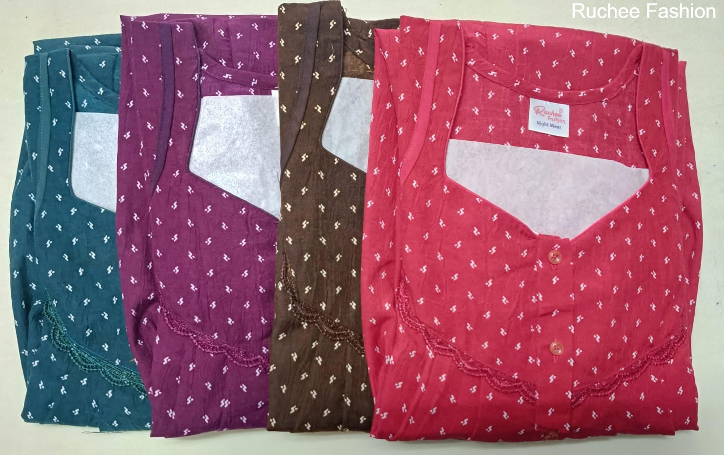 Crush Gpo 1801 Ruchee Fashion Night Gowns Exporter Ahmedabad