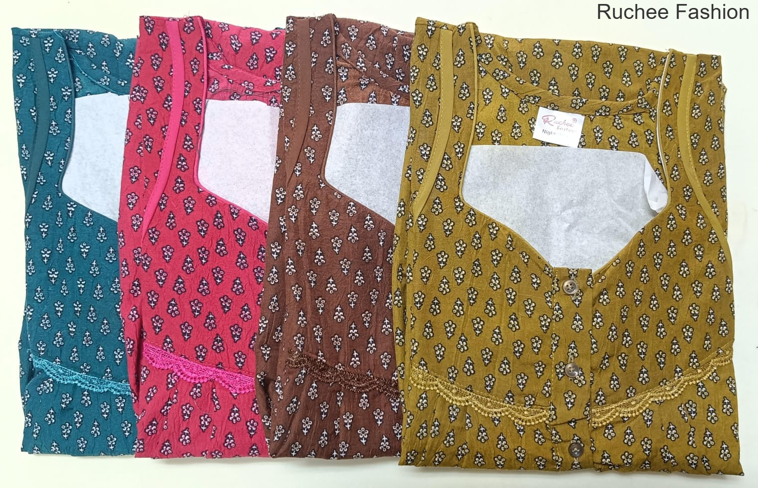 Crush Gpo 1801 Ruchee Fashion Night Gowns Exporter Ahmedabad