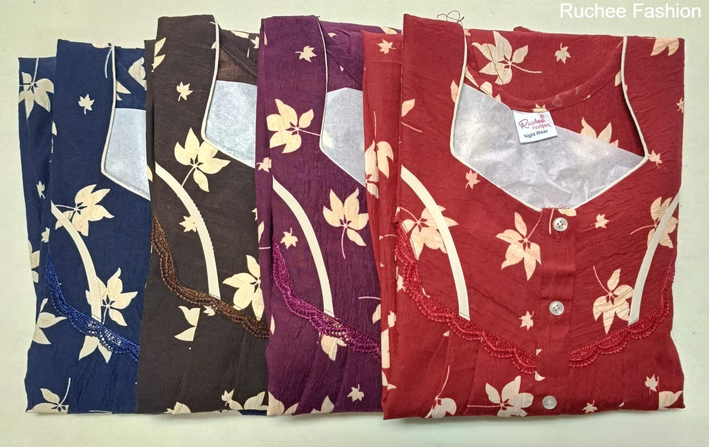 Crush Gpo 1801 Ruchee Fashion Night Gowns Exporter Ahmedabad