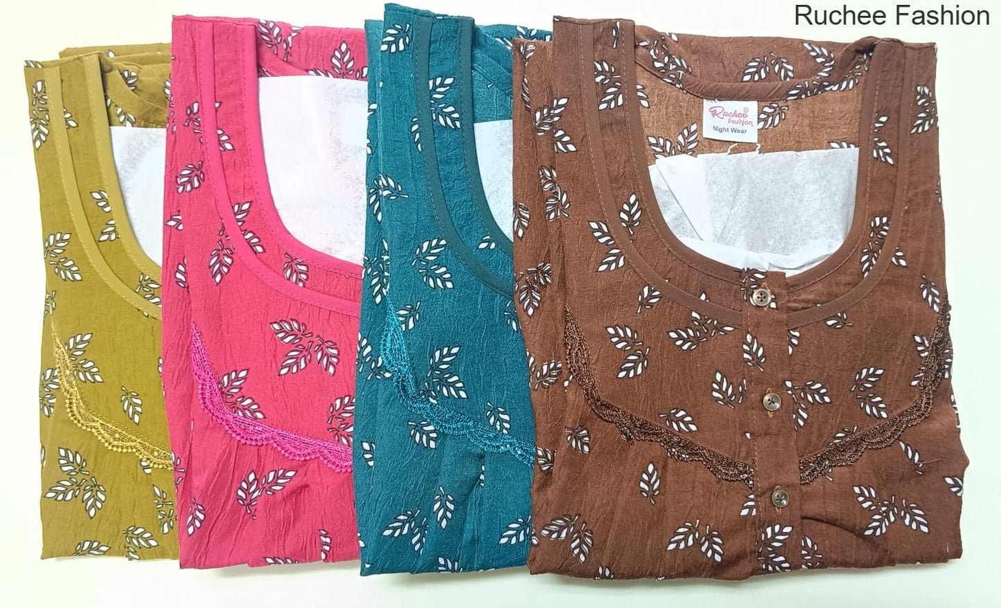 Crush Gpo 1801 Ruchee Fashion Night Gowns Exporter Ahmedabad