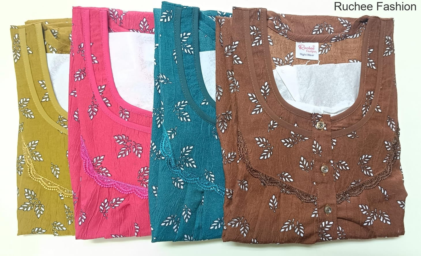 Crush Gpo 1801 Ruchee Fashion Night Gowns Exporter Ahmedabad