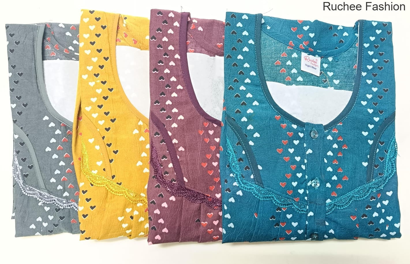 Crush Gpo 1801 Ruchee Fashion Night Gowns Exporter Ahmedabad