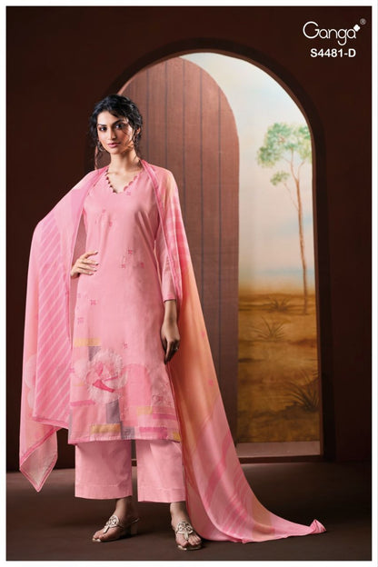 Cruzie 4481 Ganga Cotton Plazzo Style Suits Manufacturer Ahmedabad