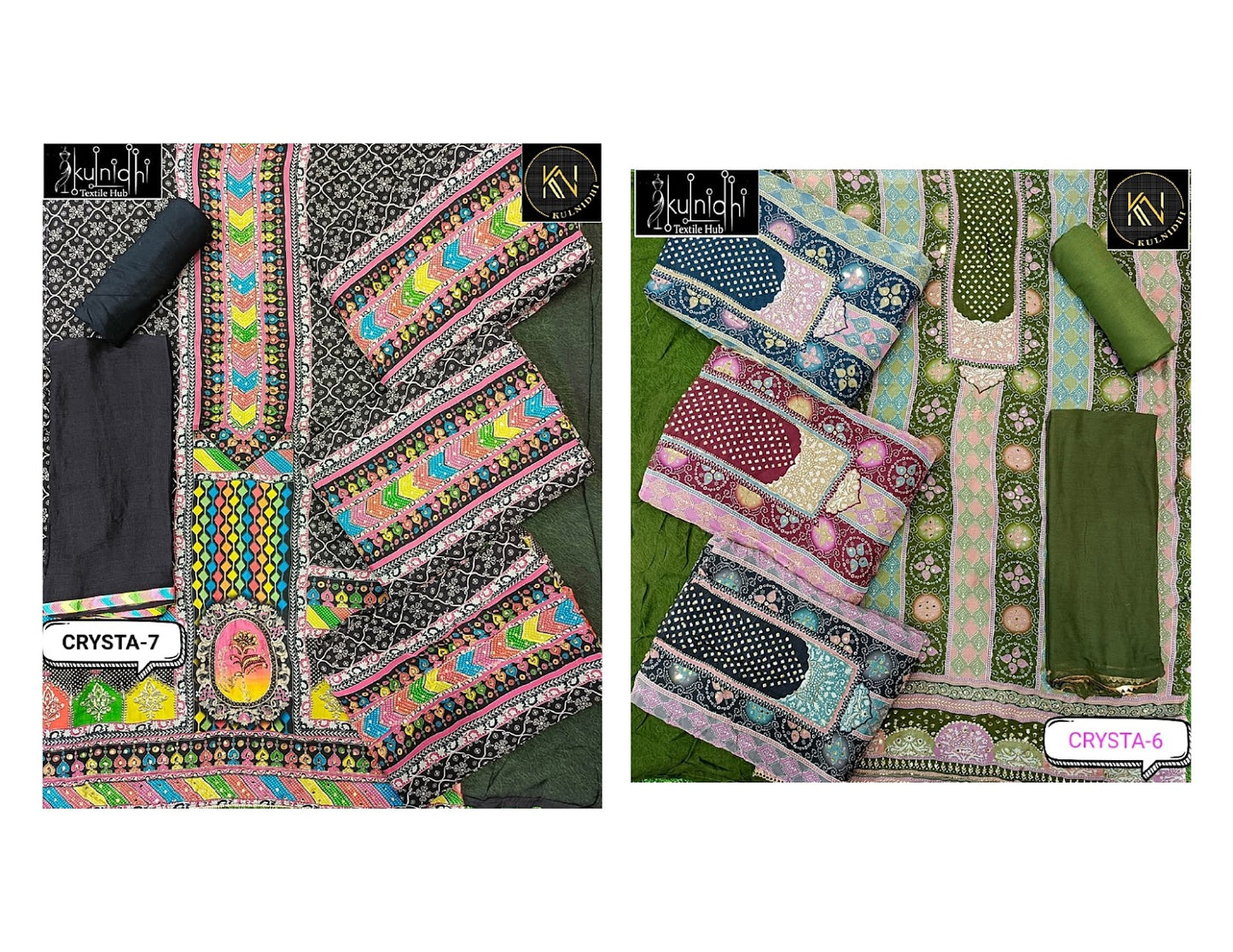 Crysta 6-7 Kulnidhi Organza Salwar Suits Supplier Gujarat
