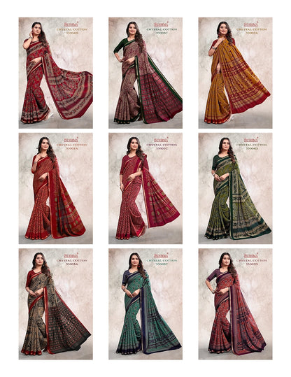 Crystal Cotton Sushma Sarees Manufacturer Ahmedabad
