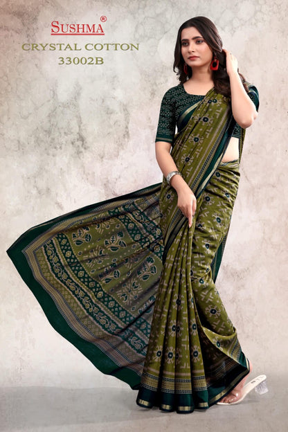 Crystal Cotton Sushma Sarees Manufacturer Ahmedabad