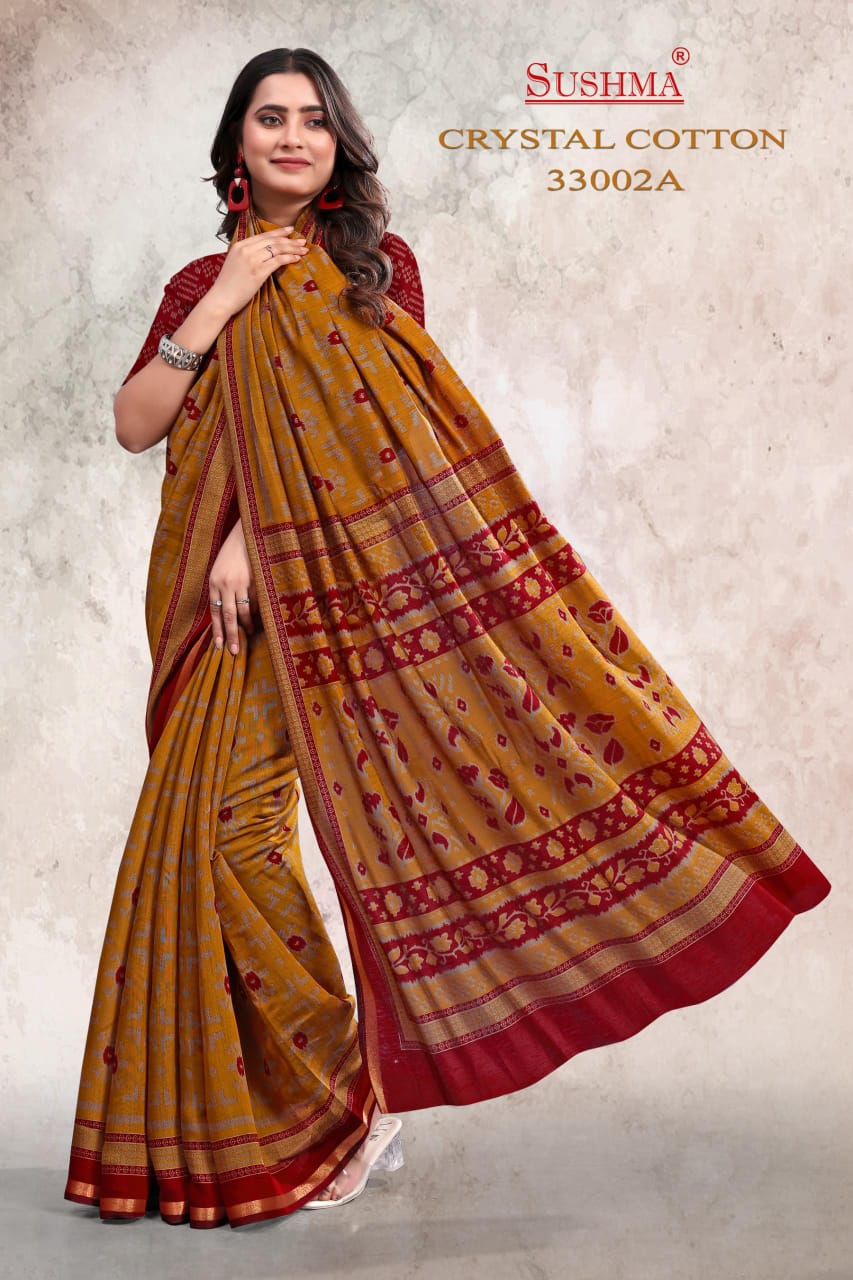 Crystal Cotton Sushma Sarees Manufacturer Ahmedabad