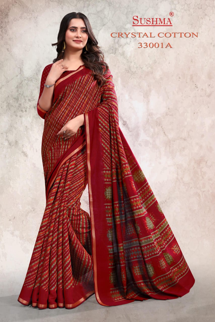 Crystal Cotton Sushma Sarees Manufacturer Ahmedabad