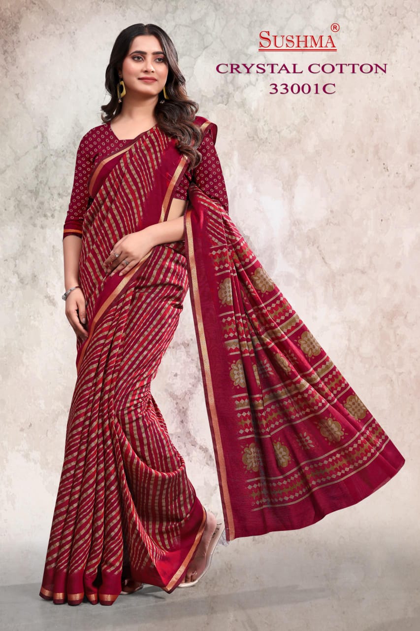 Crystal Cotton Sushma Sarees Manufacturer Ahmedabad