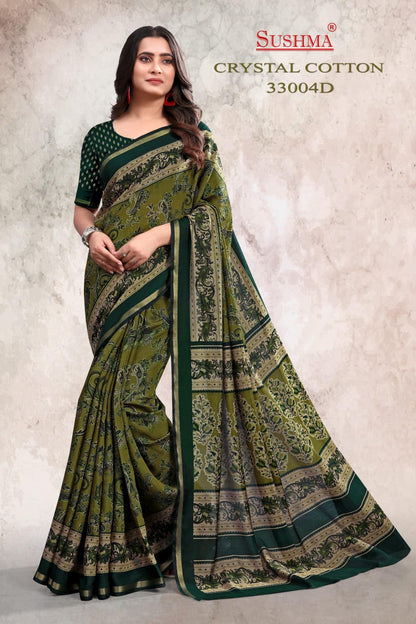 Crystal Cotton Sushma Sarees Manufacturer Ahmedabad