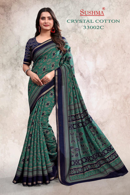 Crystal Cotton Sushma Sarees Manufacturer Ahmedabad