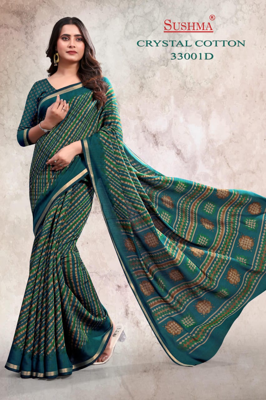 Crystal Cotton Sushma Sarees Manufacturer Ahmedabad