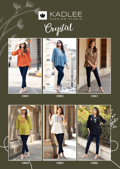 Crystal Kadlee Rayon Fancy Tops Manufacturer India