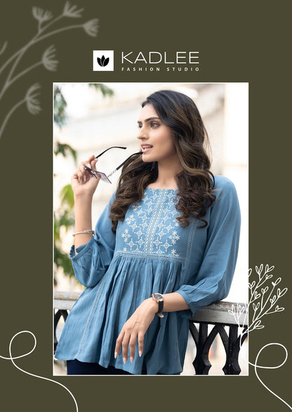 Crystal Kadlee Rayon Fancy Tops Manufacturer India